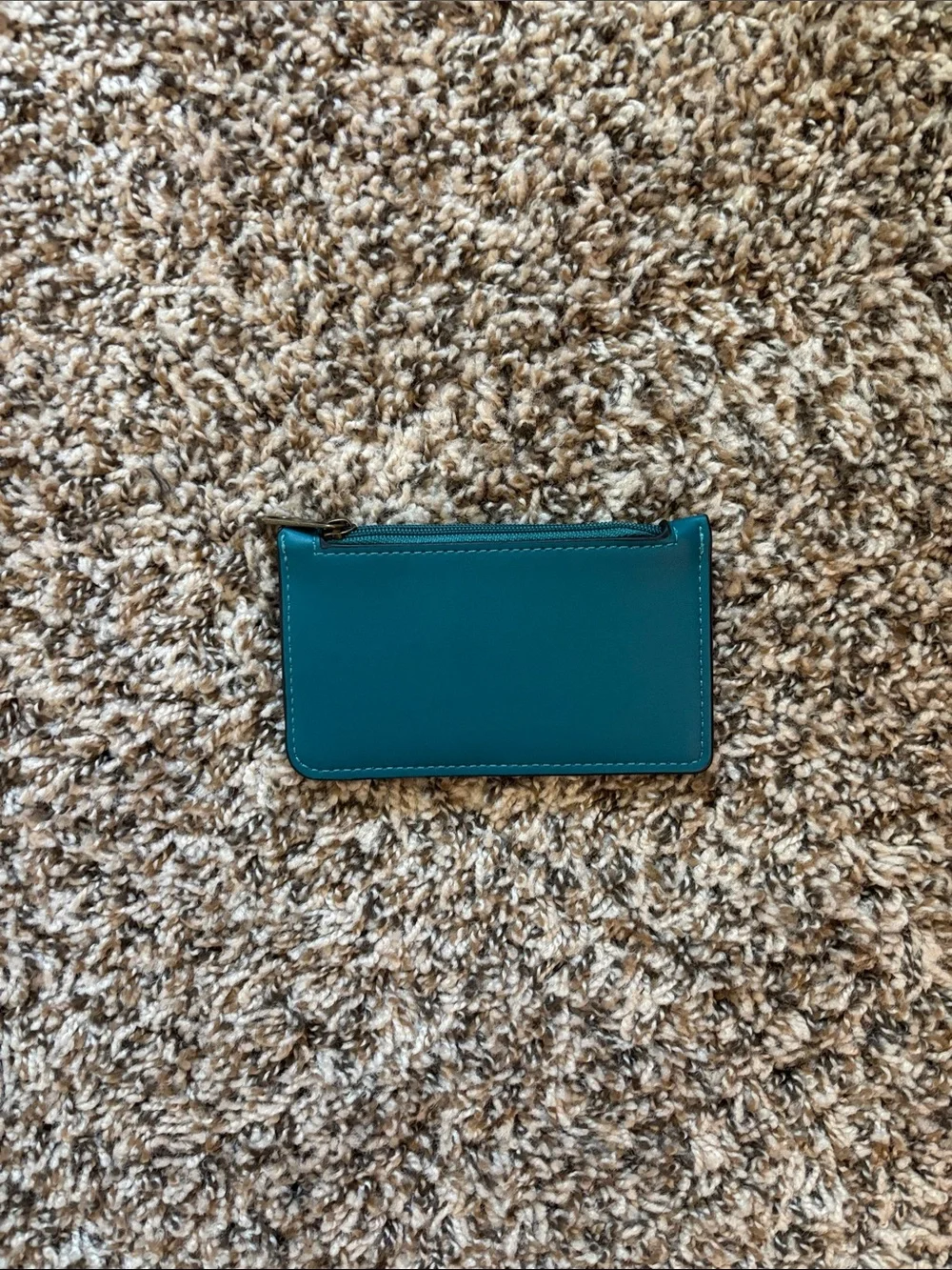 Teal Leather Card Holder Wallet - Women’s Accessories
